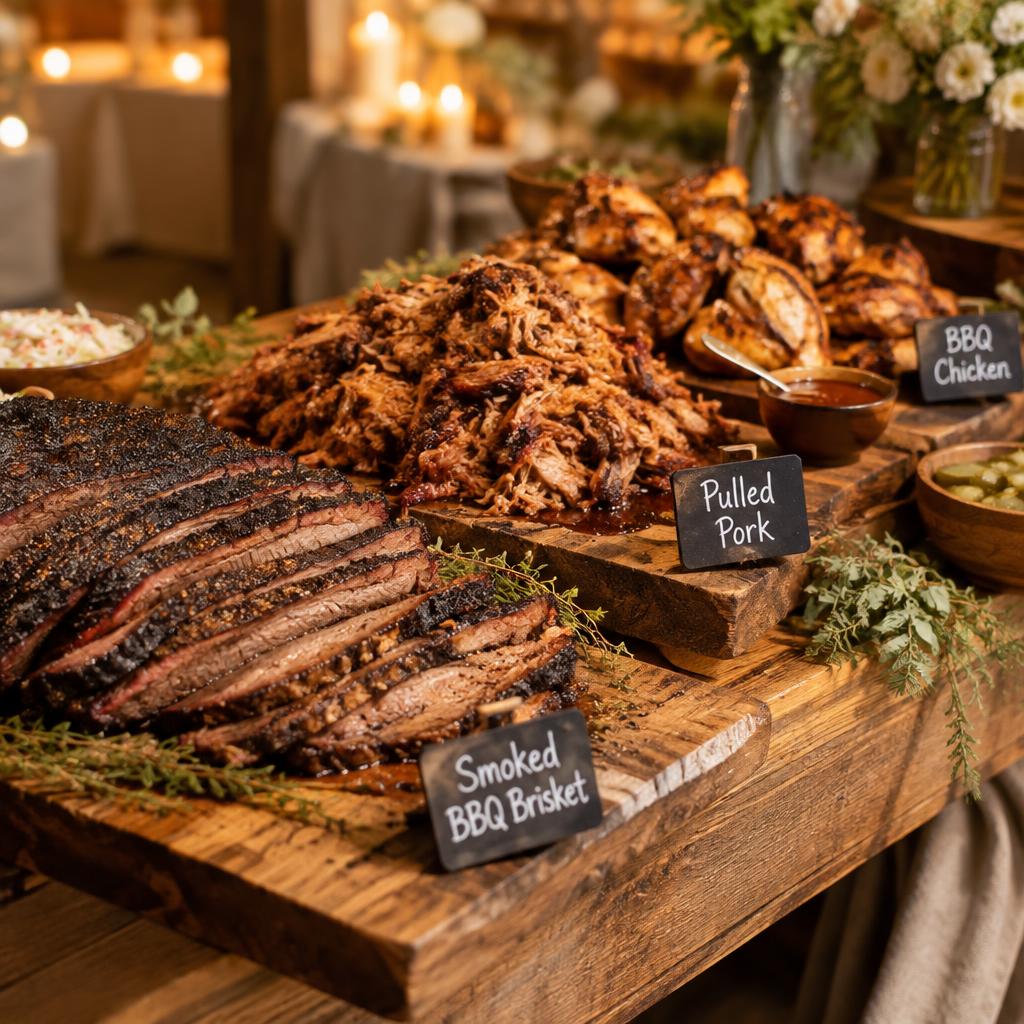 Smoked BBQ buffet